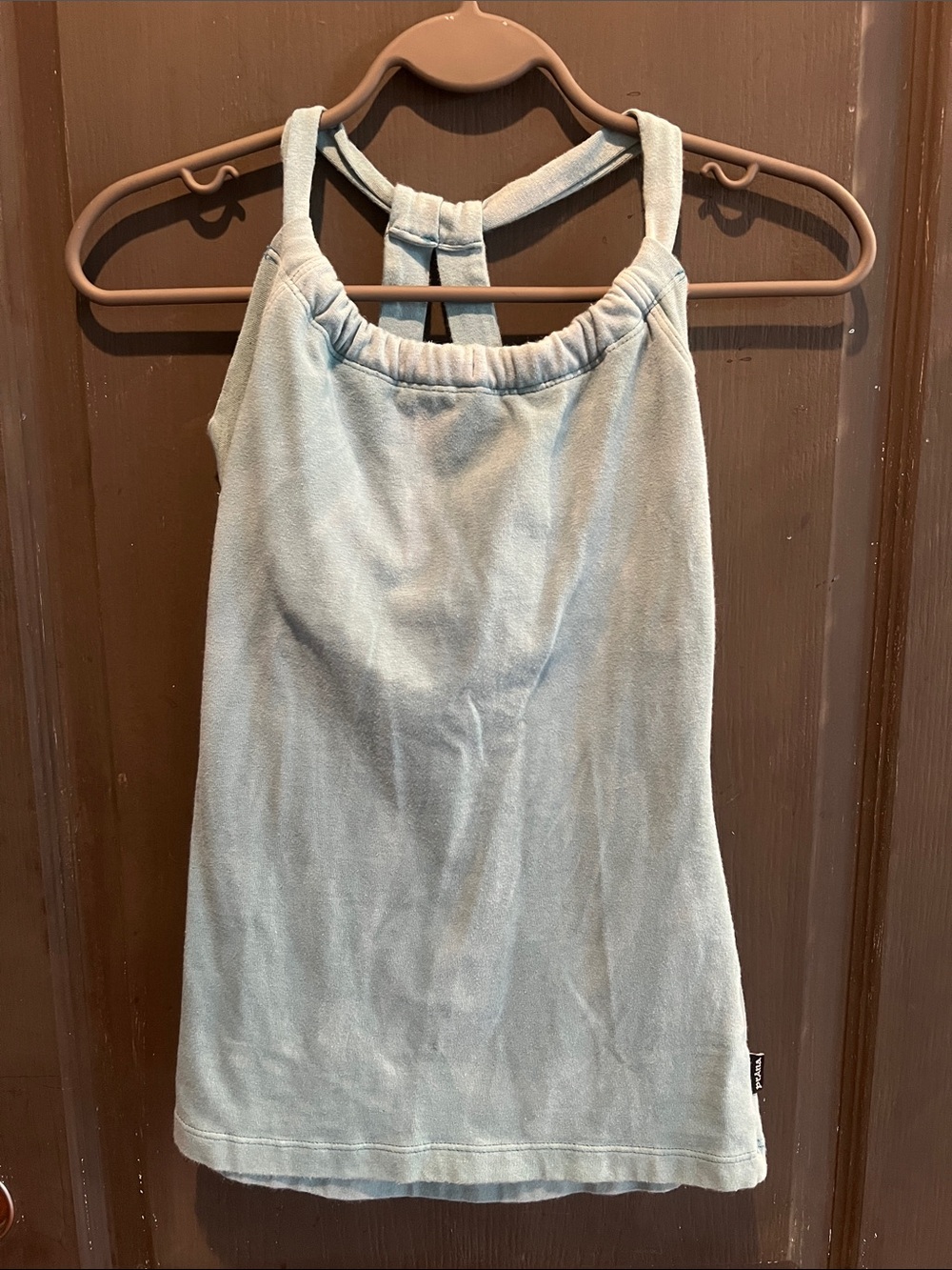 Prana Pale Blue Halter Tank Top